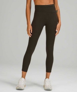 Lululemon Swift Speed High-Rise Tight 25" Kadın Tayt Koyu Zeytin Yeşili | GUJBZP-621