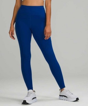 Lululemon Swift Speed High-Rise Tight 28" Brushed Luxtreme Kadın Tayt Mavi | XRYOLD-283