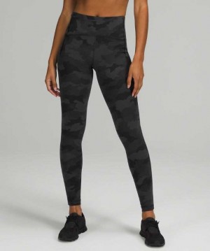 Lululemon Swift Speed High-Rise Tight 28" Brushed Luxtreme Kadın Tayt Camo Koyu | DBEZMW-832
