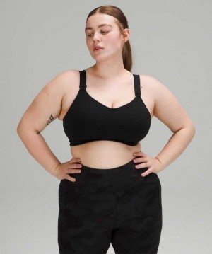 Lululemon Swift Speed High Support, A–E Cups Kadın Spor Sütyeni Siyah | KJPMNC-632