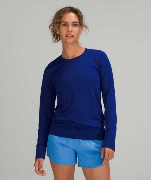Lululemon Swiftly Relaxed Long Sleeve Kadın Üstler Larkspur / Larkspur | OIJCAQ-254