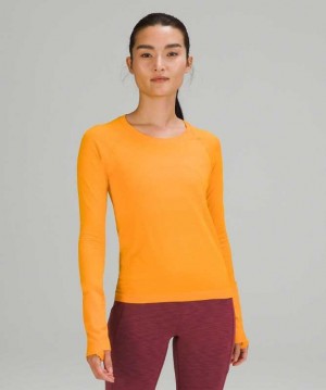 Lululemon Swiftly Tech LS 2.0 Race Kadın Üstler Clementine / Clementine | MTZHPN-027