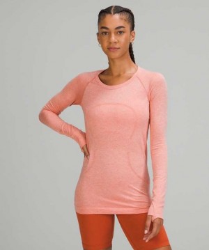 Lululemon Swiftly Tech Long Sleeve 2.0 Kadın Üstler Pembe Pembe | ADZSYB-506