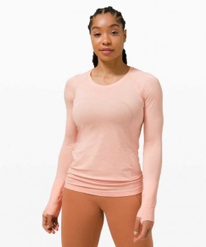 Lululemon Swiftly Tech Long Sleeve 2.0 Kadın Üstler Pembe Pembe | LJIHTF-946