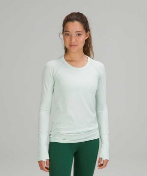 Lululemon Swiftly Tech Long Sleeve 2.0 Kadın Üstler Nane Beyaz | TYQSZA-318