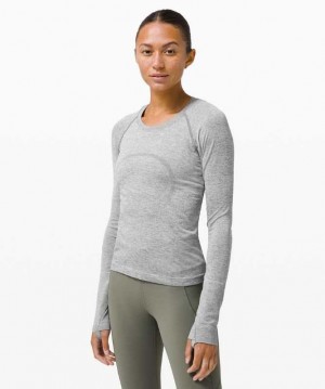 Lululemon Swiftly Tech Long Sleeve 2.0 Race Kadın Üstler Beyaz | XCTWZU-749