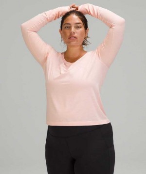 Lululemon Swiftly Tech Long Sleeve 2.0 Race Kadın Üstler Pembe Pembe | YSRDBA-615
