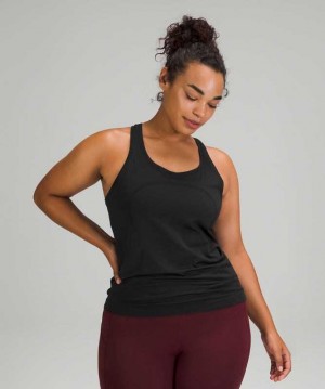 Lululemon Swiftly Tech Racerback 2.0 Kadın Üstler Siyah Siyah | TBPLQI-381