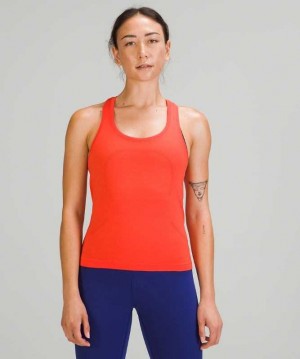 Lululemon Swiftly Tech Racerback 2.0 Race Kadın Tank Tops Kırmızı Kırmızı | KVSCME-236
