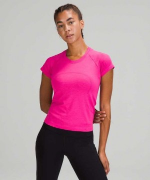 Lululemon Swiftly Tech SS 2.0 Race Kadın Üstler Pembe Pembe | CLZIDO-687