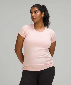 Lululemon Swiftly Tech Sleeve 2.0 Kadın Üstler Pembe Pembe | IHEPYD-608
