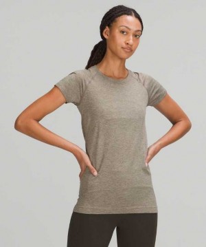 Lululemon Swiftly Tech Sleeve 2.0 Kadın Üstler Raw Linen / Rover | LVTMAW-205