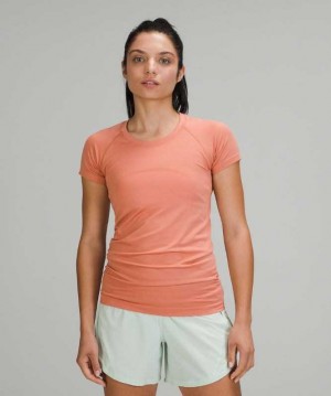 Lululemon Swiftly Tech Sleeve 2.0 Kadın Üstler Pembe Pembe | PXHIOA-965