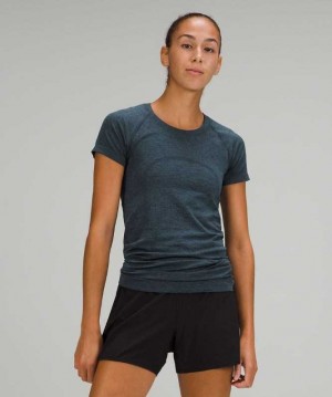 Lululemon Swiftly Tech Sleeve 2.0 Kadın Üstler Lacivert Mavi | SPGVAB-523