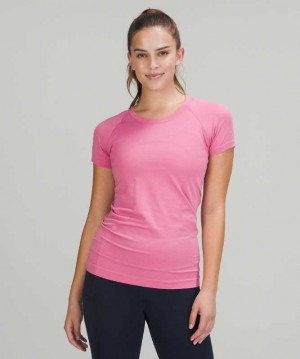 Lululemon Swiftly Tech Sleeve 2.0 Kadın Üstler Pembe Pembe | EMVFND-584