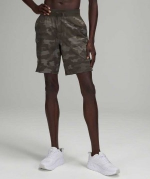 Lululemon T.H.E. Linerless 9" Erkek Şort Camo Koyu Zeytin Yeşili | RINMHW-685