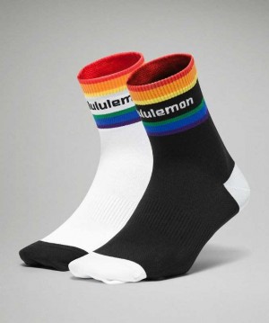 Lululemon Tale to Tell Mid Crew 2P Kadın Çorap Rainbow | WTBYMO-763