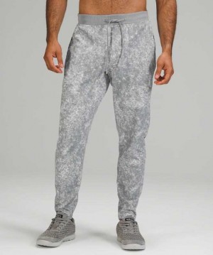 Lululemon Textured Tech Pant Erkek Pantolon Açık Mavi Baskılı Beyaz Gri | XRCFLD-489