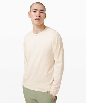 Lululemon The Fundamental Long Sleeve Shirt Erkek Üstler Beyaz | IATZLW-789