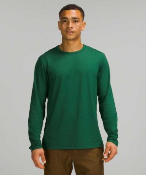 Lululemon The Fundamental Long Sleeve Shirt Erkek Üstler Yeşil | AEGVDX-190