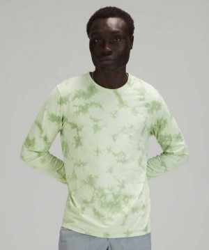 Lululemon The Fundamental Long Sleeve Shirt Erkek Üstler Nane | SMKRIE-207