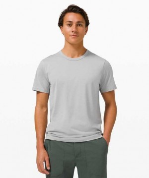 Lululemon The Fundamental T Erkek Üstler Gümüş | KQXBDN-983