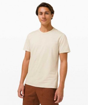 Lululemon The Fundamental T Erkek Üstler Beyaz | QUEVCS-075