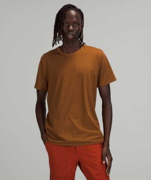 Lululemon The Fundamental T Erkek Üstler Bakır Kahverengi | TNUOJK-018