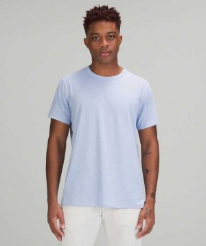 Lululemon The Fundamental T Erkek Üstler Mavi | UEZIRL-641