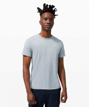Lululemon The Fundamental T Erkek Üstler Chambray | UQGHSR-193