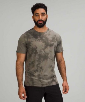Lululemon The Fundamental T Wash Erkek Üstler New Tide Shibori Rover | JNRQZV-726