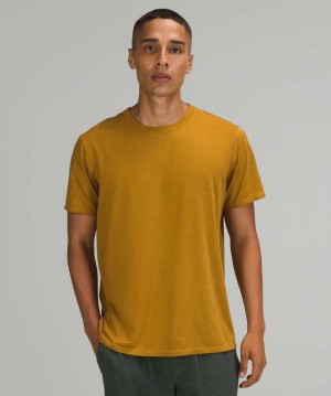 Lululemon The Fundamental T Wash Erkek Üstler Altın | KPHGNS-978