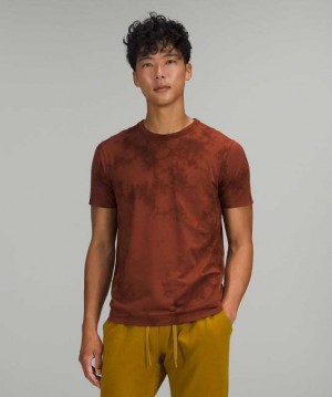 Lululemon The Fundamental T Wash Erkek Üstler Kahverengi | OUHERC-304