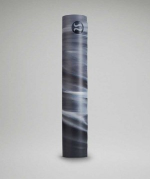 Lululemon The Reversible (Big) Mat Marble Yoga Paspasları Lacivert Mavi Beyaz Lacivert | MFQEBV-158