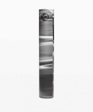 Lululemon The Reversible (Big) Mat Marble Yoga Paspasları Siyah Beyaz Siyah | NKBUFR-370