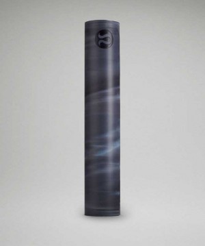 Lululemon The Reversible Mat 5mm Marble Yoga Paspasları Lacivert Mavi Beyaz Lacivert | OSVTJQ-806
