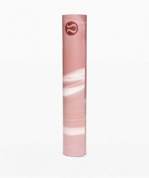 Lululemon The Reversible Mat 5mm Yoga Paspasları Pembe Beyaz Pembe | HJGPTX-538