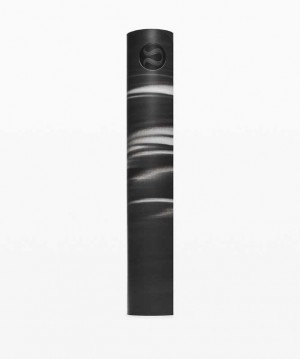 Lululemon The Reversible Mat 5mm Yoga Paspasları Siyah Beyaz Siyah | IDCEQW-860