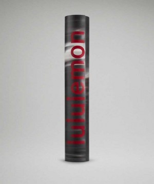 Lululemon The Reversible Mat 5mm Yoga Paspasları Siyah Beyaz Koyu Kırmızı | XCPZSW-024