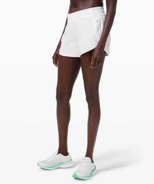 Lululemon Tracker LR 4" Lined Kadın Şort Beyaz | KSXZFW-476