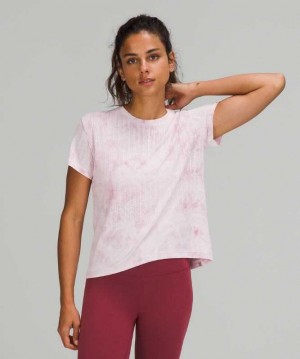 Lululemon Train to Be Sleeve Kadın Üstler Açık Mavi Pembe | VATMEQ-846