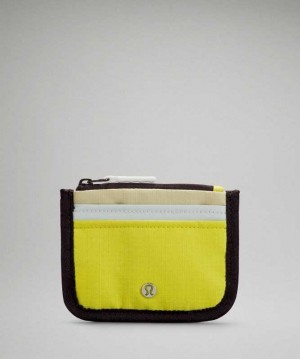 Lululemon True Identity Card Case Çantası Sarı Yeşil | CVHUNQ-215