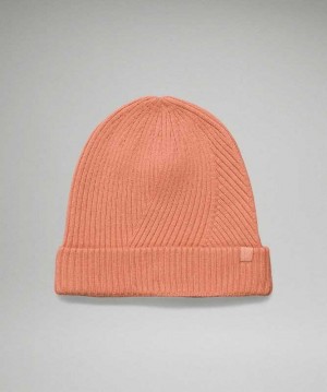 Lululemon Twist Knit Beanie Şapkalar Pembe | JGMWVT-078