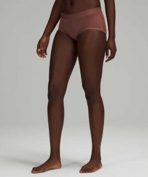 Lululemon UnderEase Mid-Rise Boyshort Kadın İç Giyim Smoky Topaz | OTRQJS-732