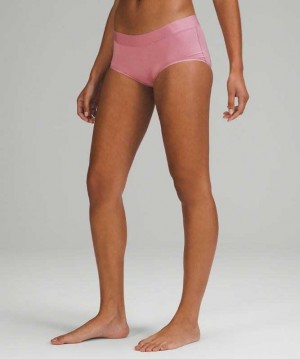 Lululemon UnderEase Mid-Rise Boyshort Kadın İç Giyim Pembe | WTFCDM-016
