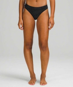 Lululemon UnderEase Mid-Rise Thong Kadın İç Giyim Camo Gri | NYCXSE-278