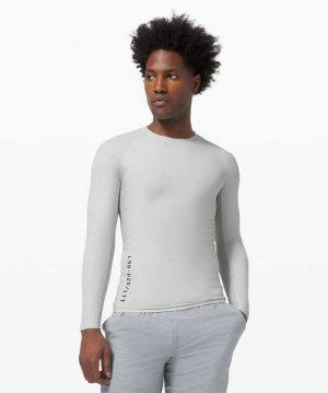 Lululemon Vital Drive Long Sleeve Shirt Erkek Üstler Vapor | POLJMA-593