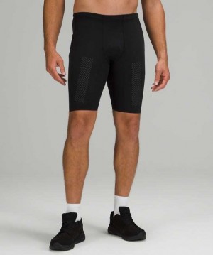 Lululemon Vital Drive Train Tight 10" Online Only Erkek Şort Siyah | PRFLBH-704