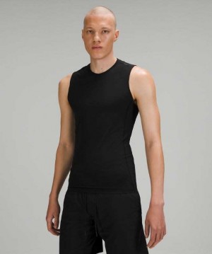 Lululemon Vital Drive Training Sleeveless Shirt Erkek Üstler Siyah | WCKDLJ-047