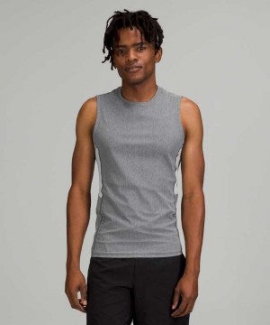 Lululemon Vital Drive Training Sleeveless Shirt Erkek Üstler Heathered Vapor | GIPXAB-390